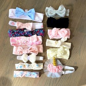 Baby girl headbands lot bundle!